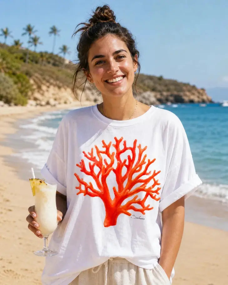 Camiseta · Coral